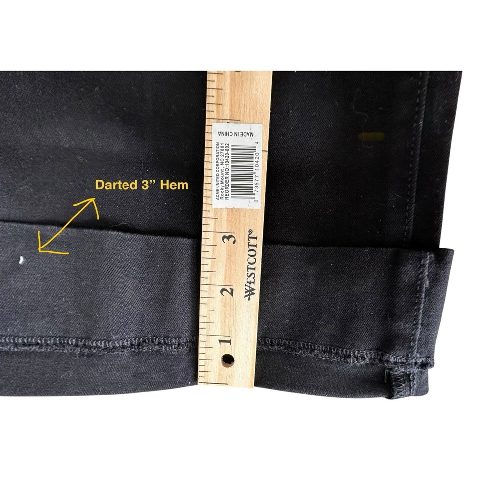 Not Your Daughter’s Jeans-Black Boot Cut Lift & Tuck Wide Hem Cool Fabric SZ 10 - Picture 9 of 14